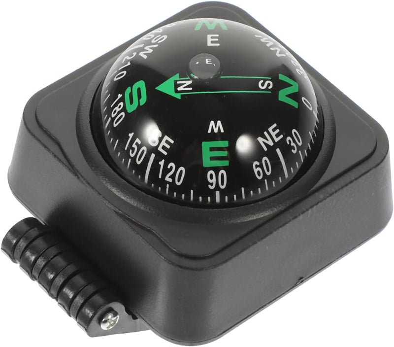 Cabilock Car Compass Dashboard Ball with Adjustable Dial and Leveler Adhesive Mounted Auto Compass for Navigation and Outdoor Travel Accurate Directional Reading for Cars and Suvs - Image 1